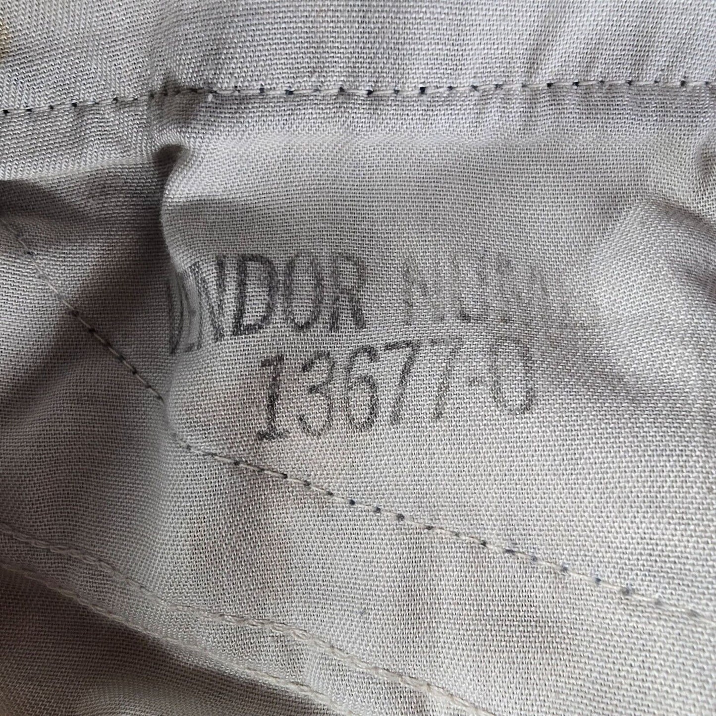 Vintage 1950s/1960s Big Mac Distressed Orange Stitch Workwear Jeans (33x23)