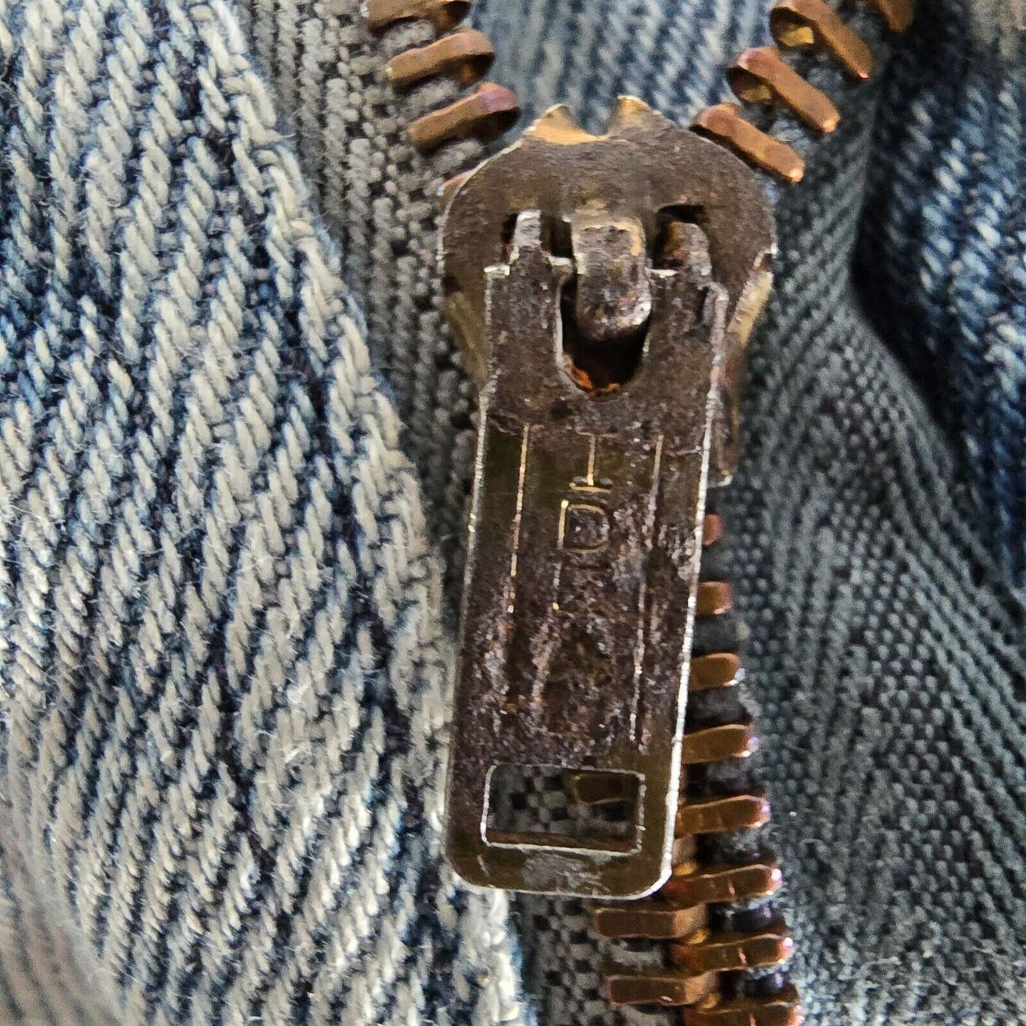 Vintage 1950s/1960s Big Mac Distressed Orange Stitch Workwear Jeans (33x23)