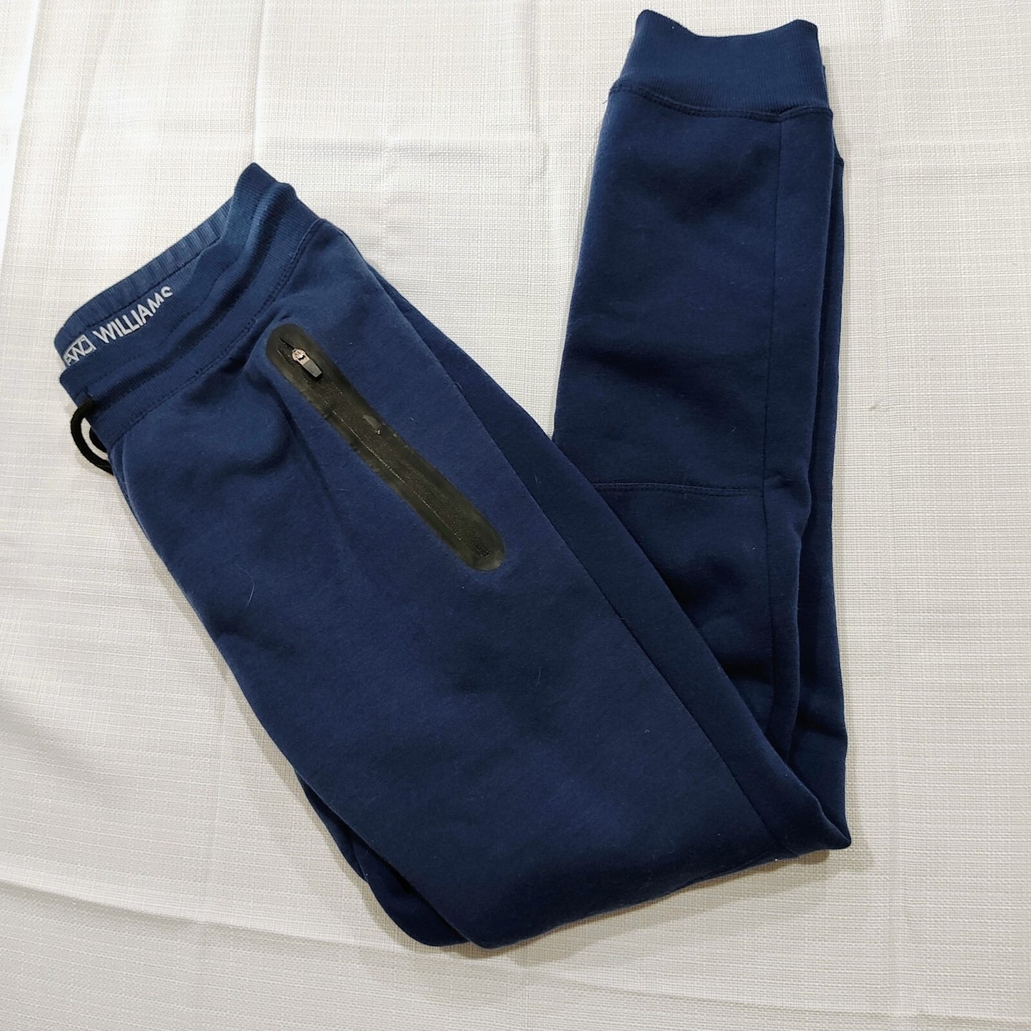 Ethan Williams Made in USA Blue Zipper Pocket Sweat Pants (Size Small)