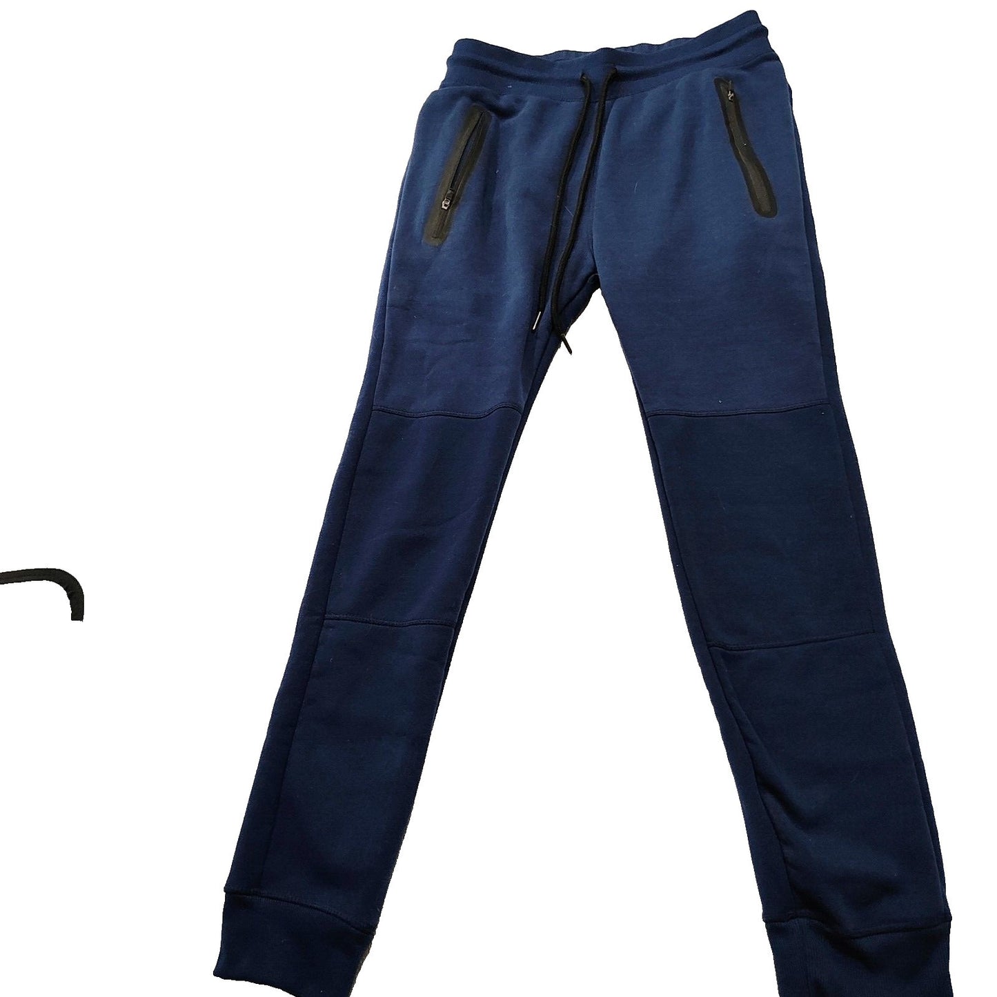 Ethan Williams Made in USA Blue Zipper Pocket Sweat Pants (Size Small)