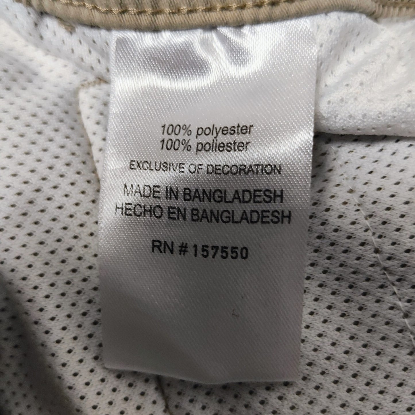 Tahari "Soho Tech Short" Pecan Elastic Waist Drawstring Cargo Shorts (Small)