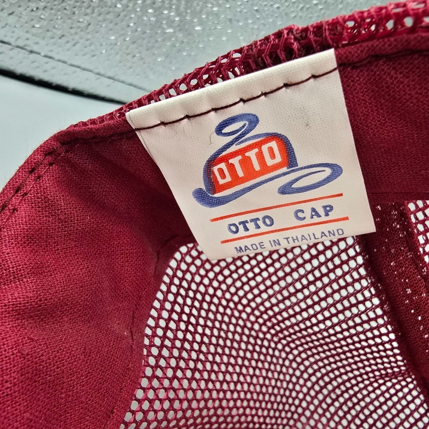 Vintage 1990s Distressed 929 Area Code Red Otto Snapback Mesh Back Trucker Hat