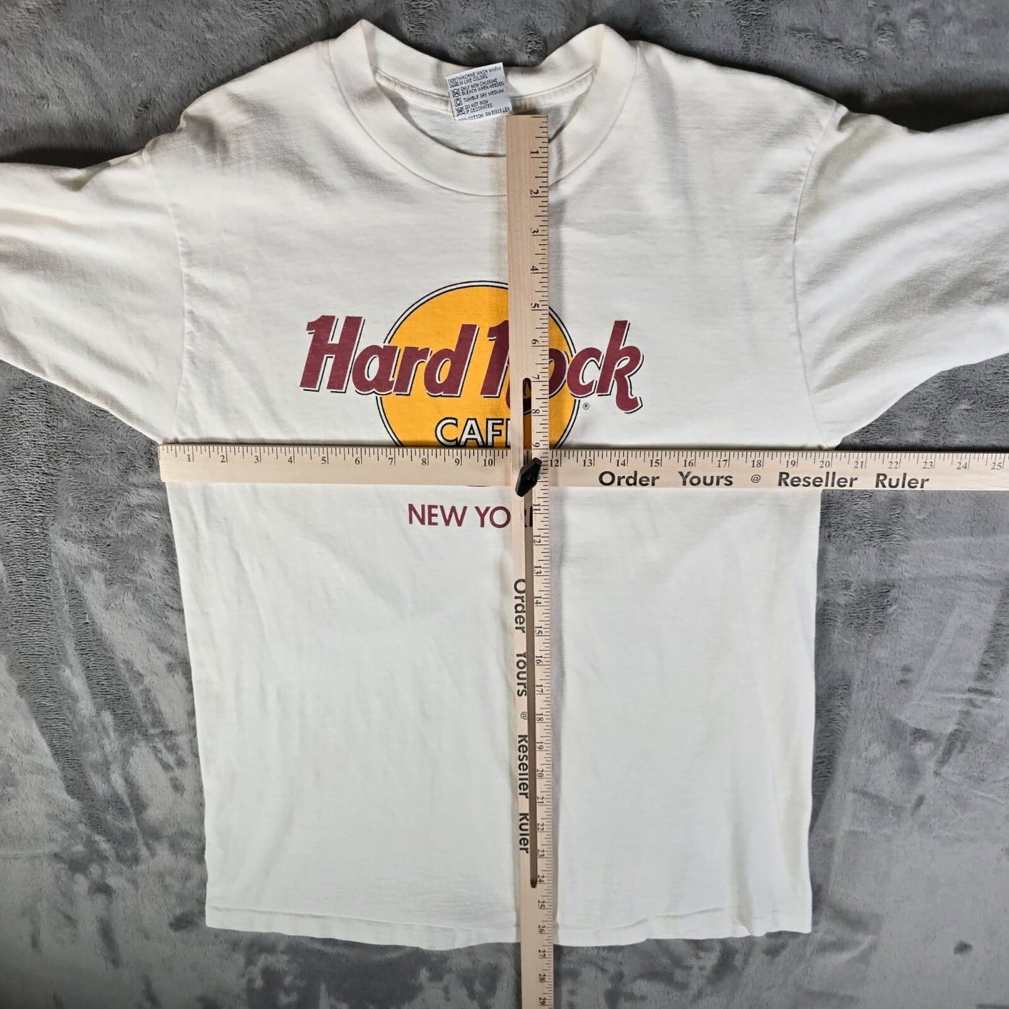 Vintage 1990s Hard Rock Cafe New York Made in USA White Souvenir T-Shirt (M)