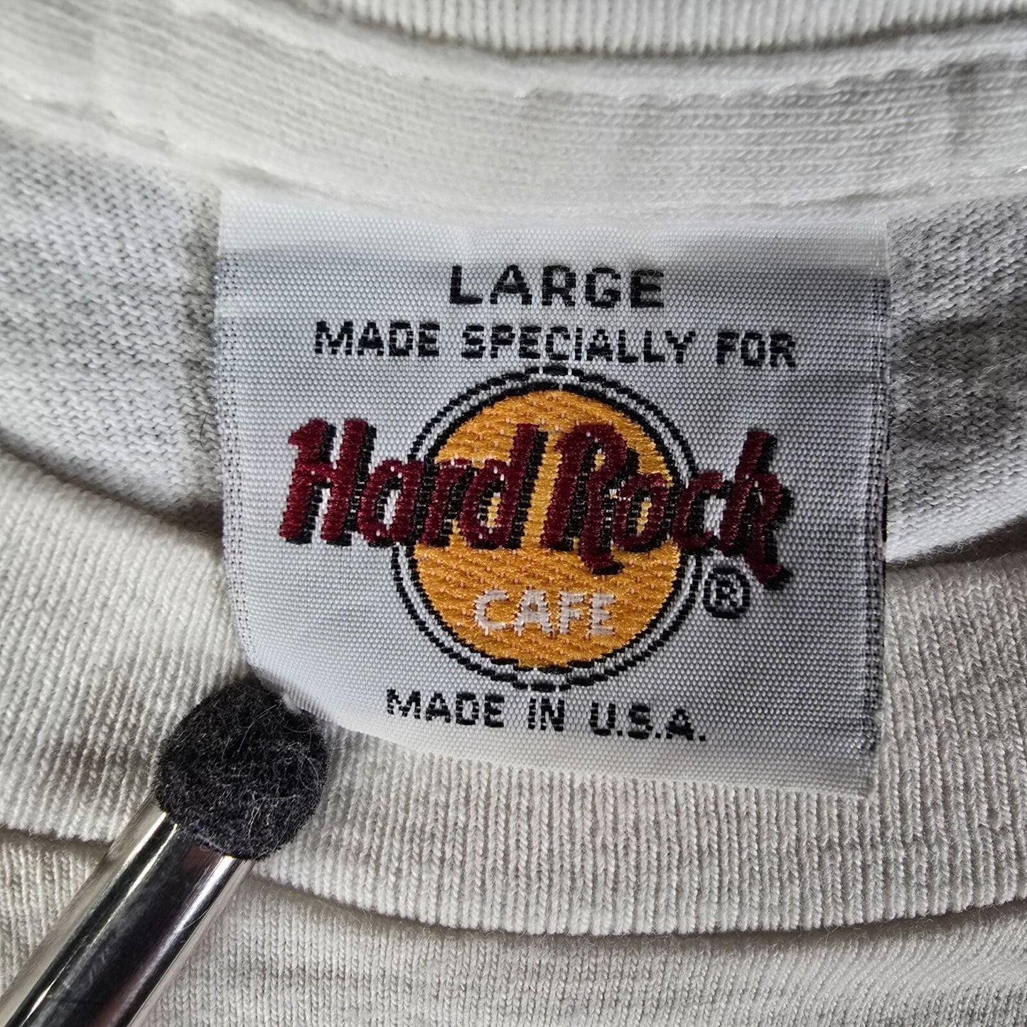 Vintage 1990s Hard Rock Cafe New York Made in USA White Souvenir T-Shirt (M)