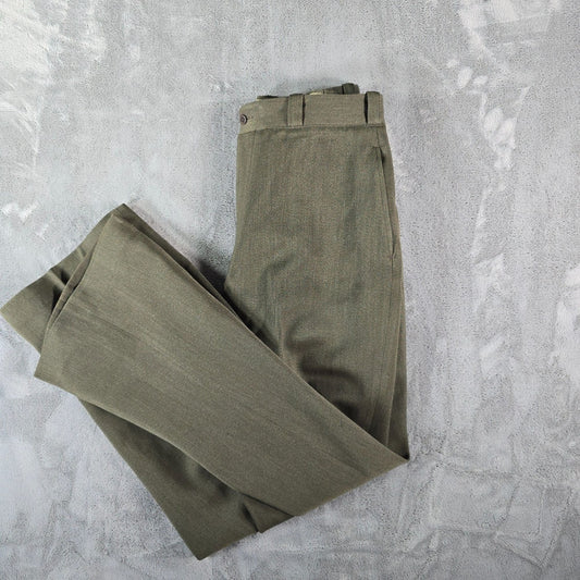 Vintage 1940s World War II USMC Officer Uniform Pants- Lt. Broni S Macys (31x32)