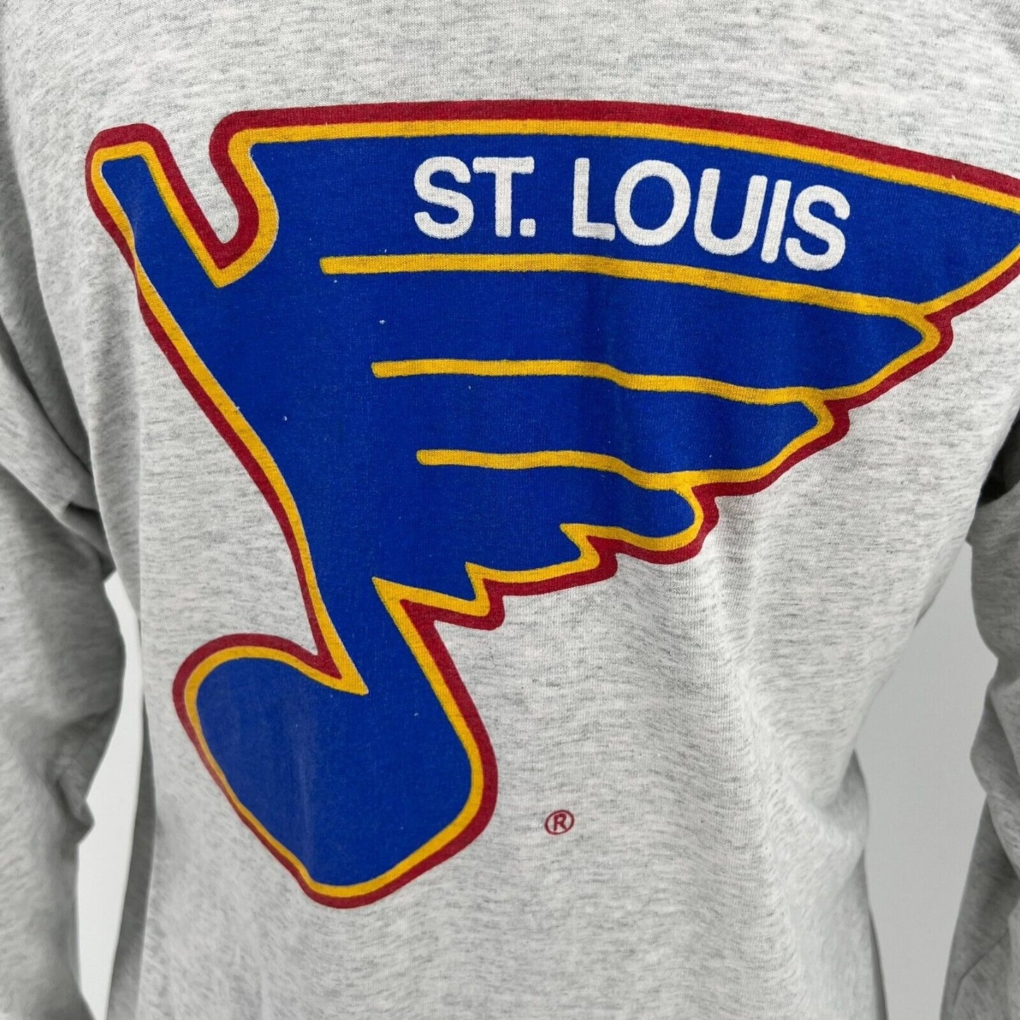 Vintage 1990s Grey St. Louis Blues Coca-Cola Classic Long Sleeve T-Shirt (XL)