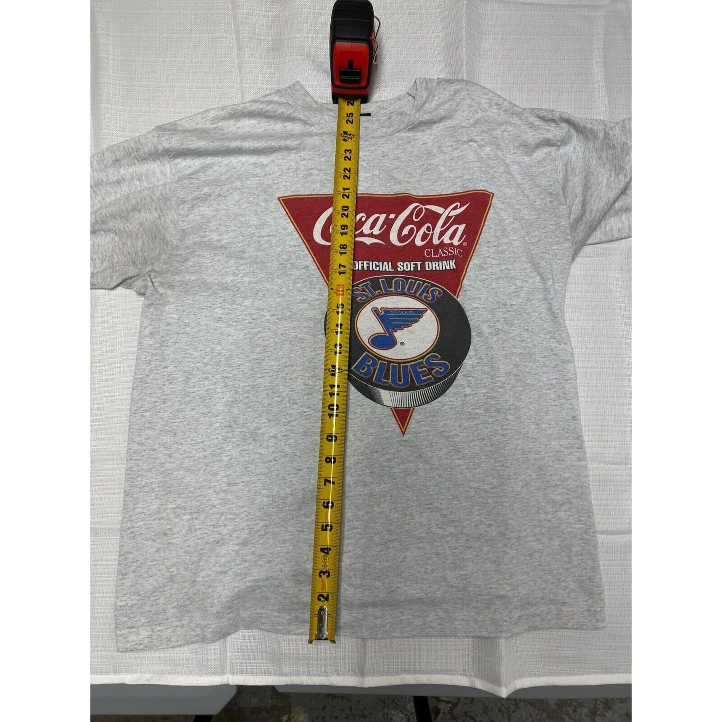 Vintage 1990s Grey St. Louis Blues Coca-Cola Classic Long Sleeve T-Shirt (XL)