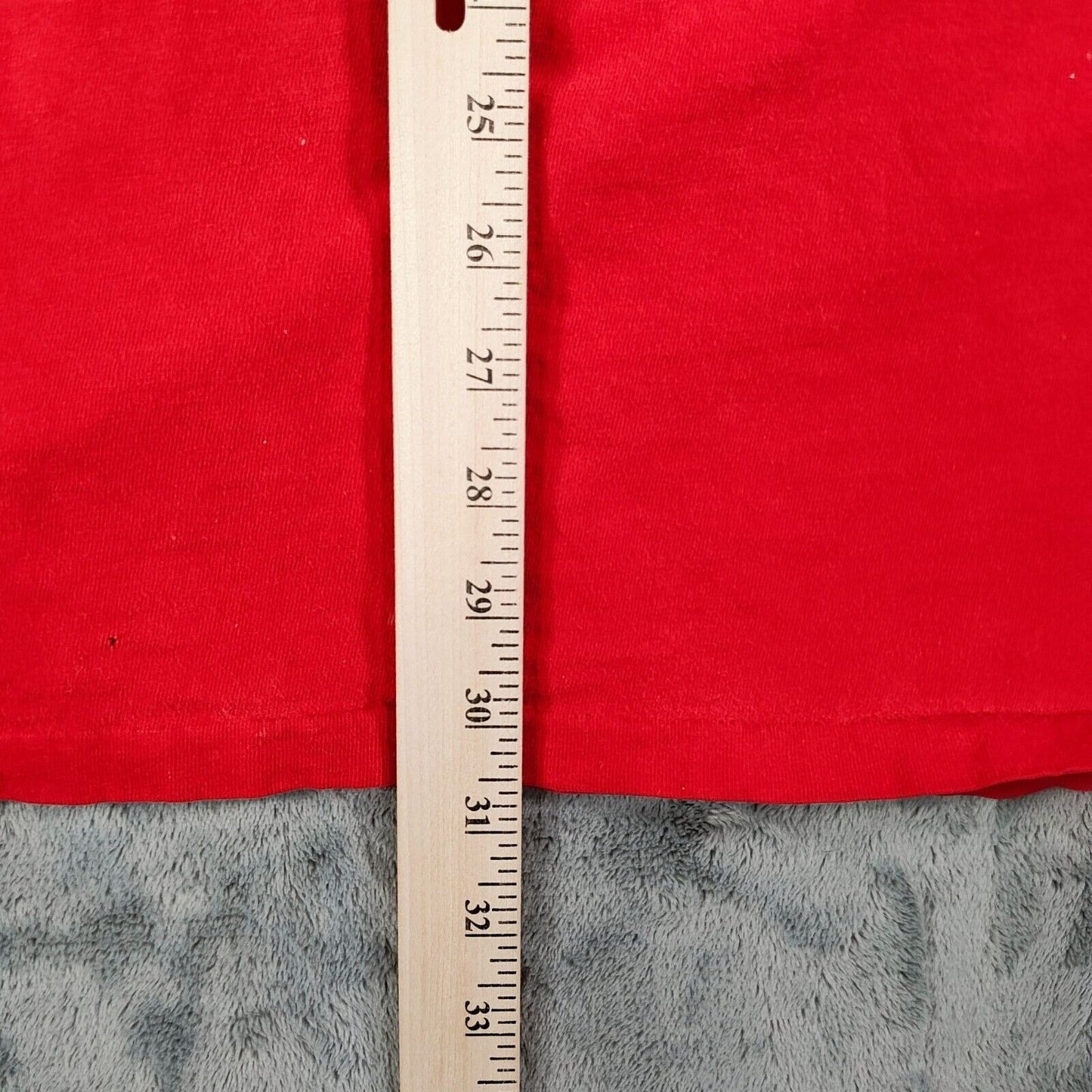 Vintage 1990s Single Stitch Disney Store Mickey Mouse Christmas Red T-Shirt (XL)