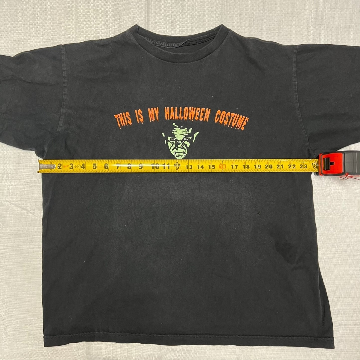 "This is My Halloween Costume" Black and Orange Graphic T-Shirt (XL)