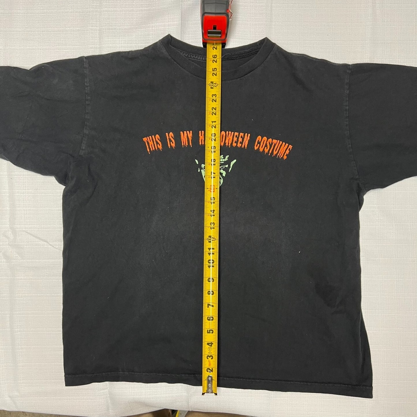 "This is My Halloween Costume" Black and Orange Graphic T-Shirt (XL)
