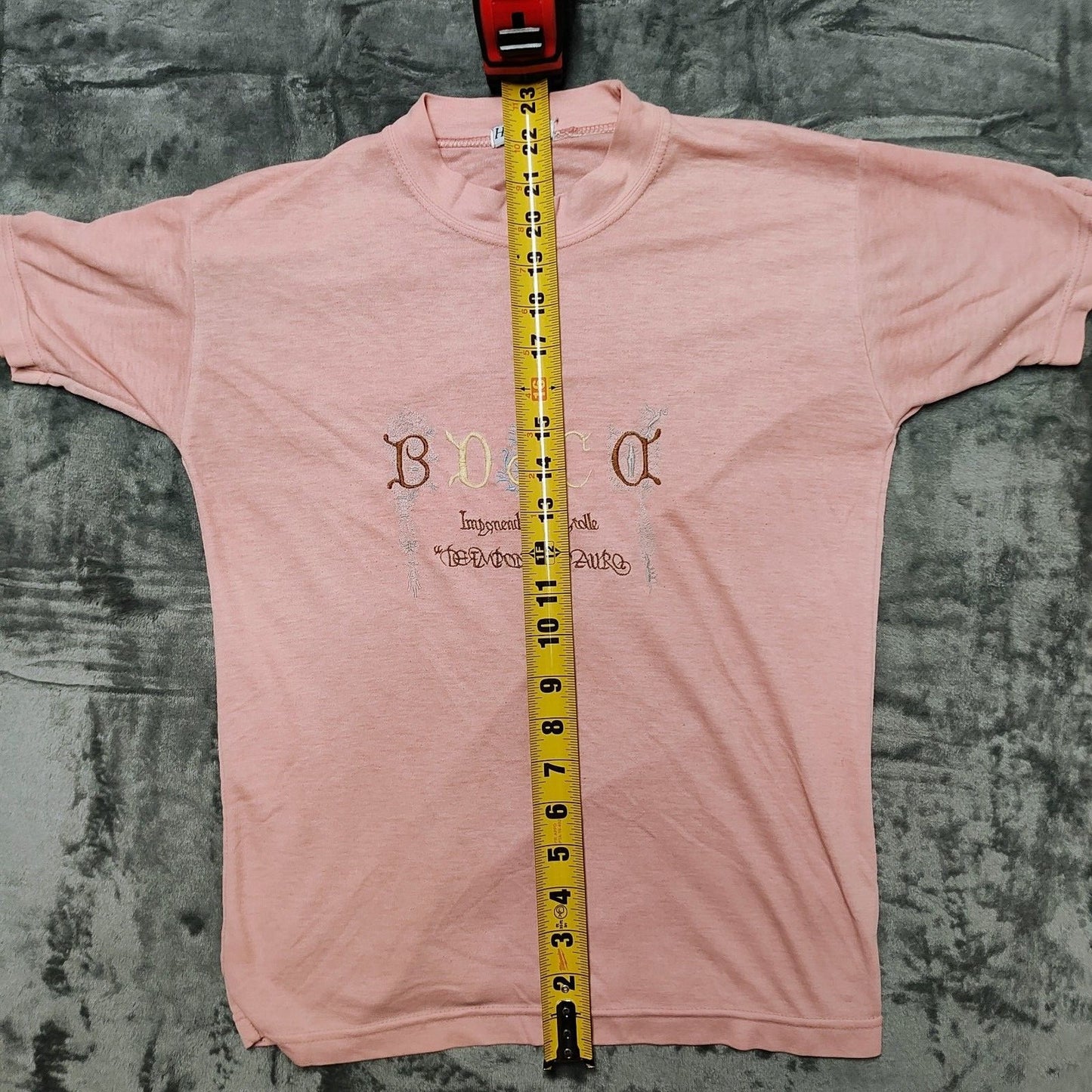 Hung Fat BDoCA "Imponendo Aurum Colle" Latin Embroidered T-Shirt (Womens XS)