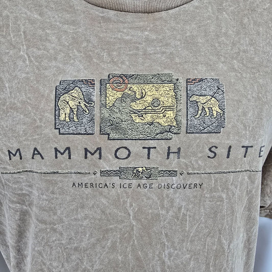 Vintage 1990s Prairie Mountain Mammoth Site Hot Springs South Dakota T-Shirt (L)