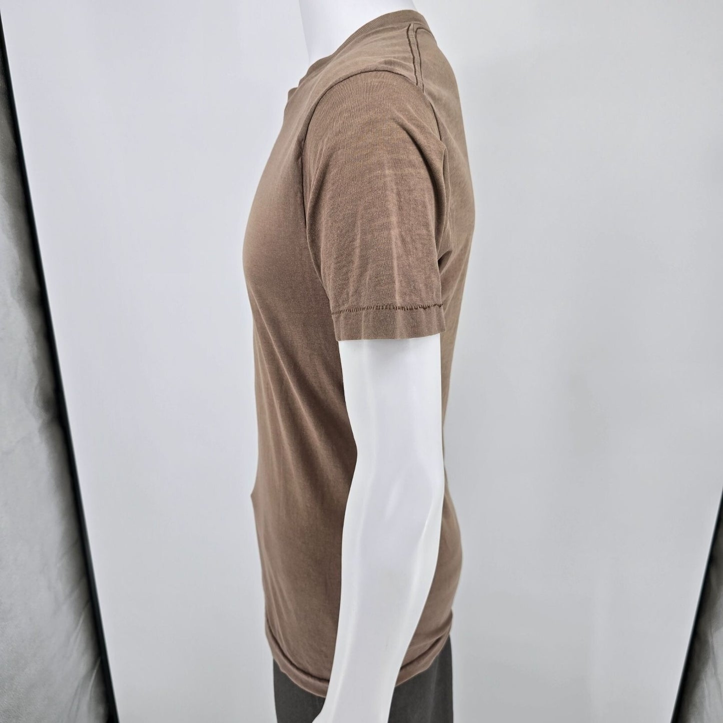 Vintage Y2K Distressed U.S. Army Style Single-Stitch Military Brown T-Shirt (S)