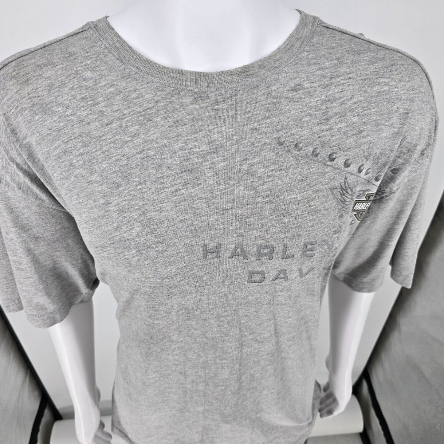 Vintage Y2K Harley Davidson Motor Cycles World Oklahoma City, OK T-Shirt (XL)