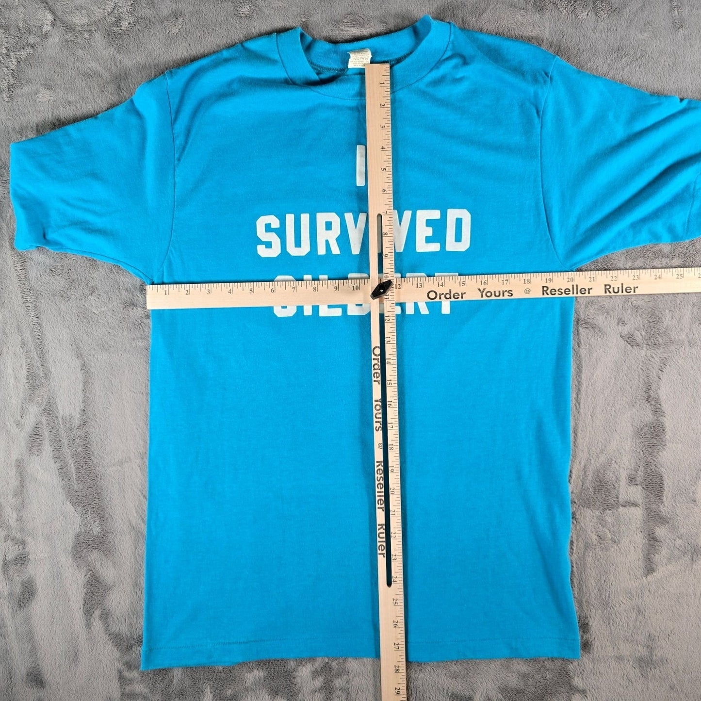 Vintage 1980s Velva Sheen I Survived Gilbert "#5" 1988 Hurricane T-Shirt (M)
