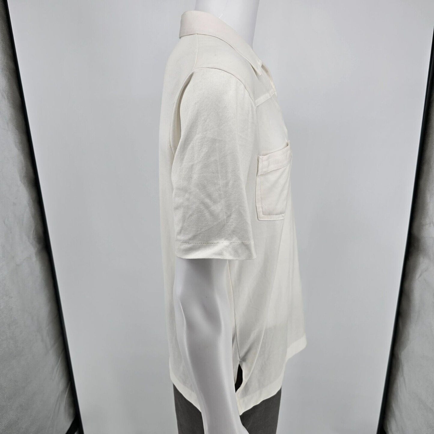 Stained Vintage Early 1980s Huk-A-Poo Double Pocket Open Collar Shirt (M)