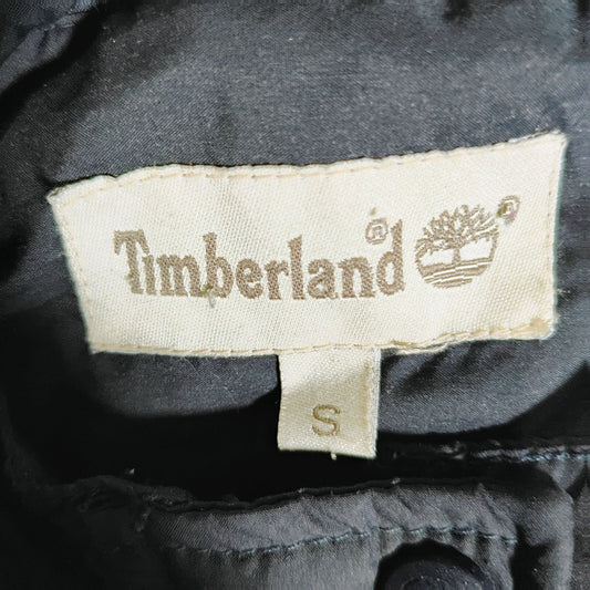 Timberland Womens Navy Hooded Relaxed Fit Insulated Jacket (Size Small) *Flaws*