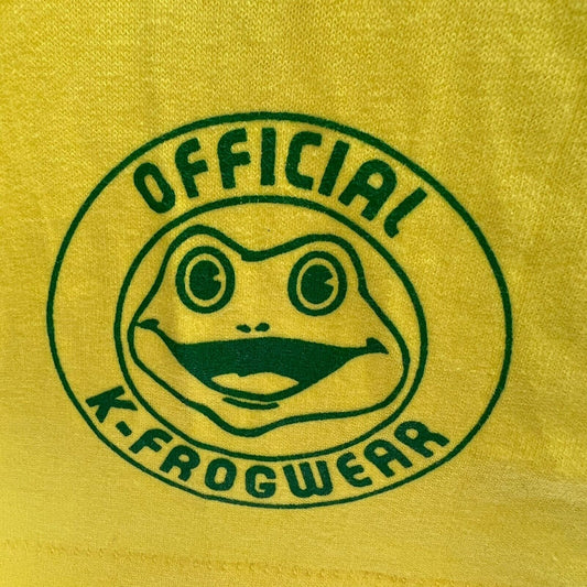 Vintage 1990s Hanes Heavyweigh Single-StitchYellow "KFROG 95.1 KRFG" Shirt (XXL)