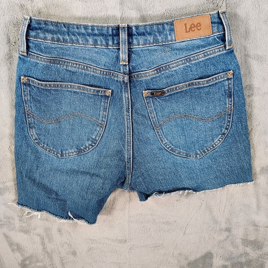 Lee Organic Cotton Women's "Carol" Denim DIY Cut-Off Jean Shorts (27" Waist)