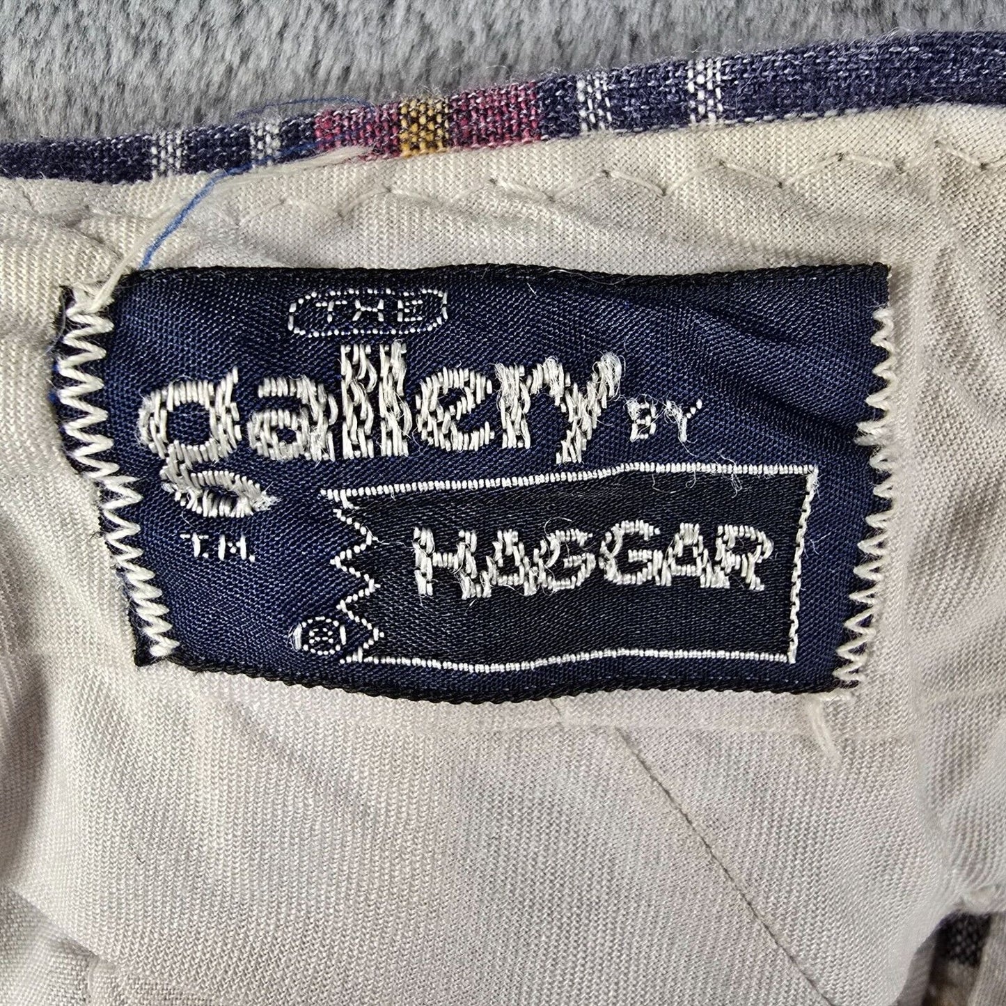 Vintage 1970s Gallery by Haggar Madras Plaid Flared Leg Disco Pants (37x30)
