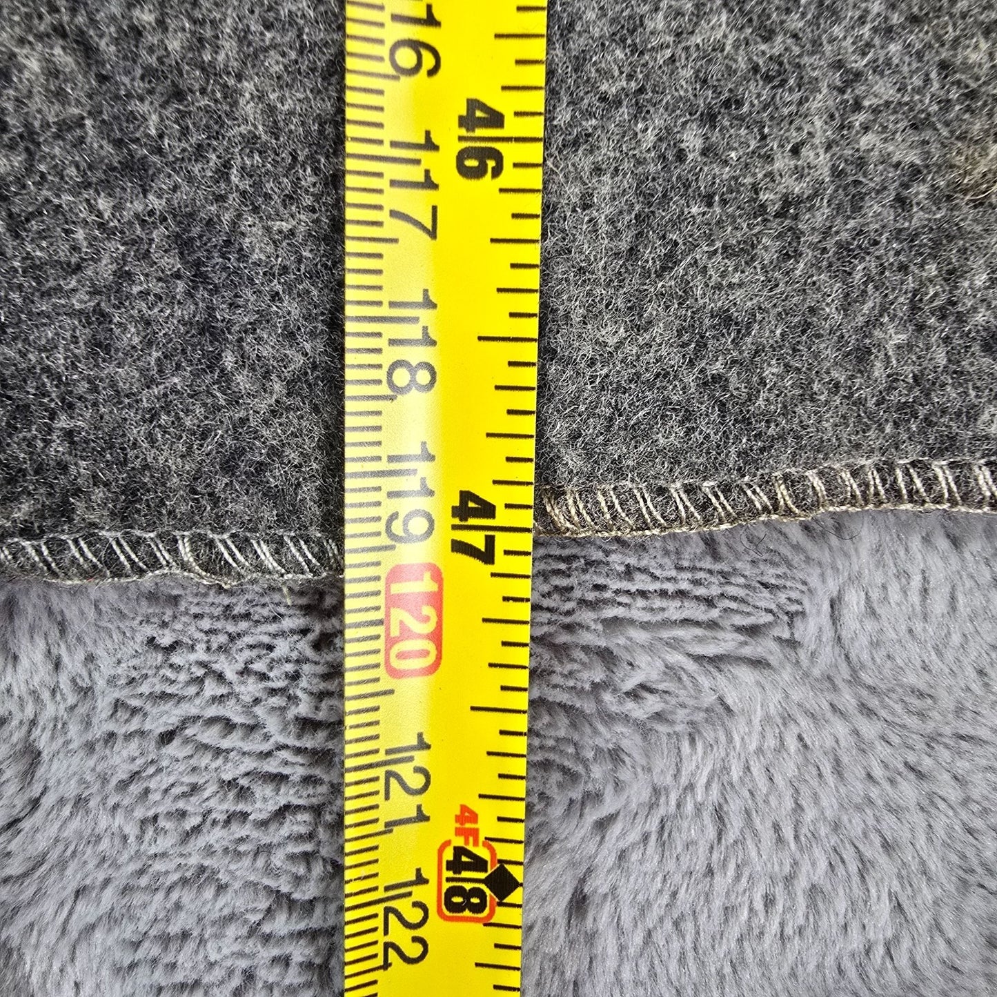 Distressed Vintage 1950s Sidney Haber Gray Hooded Wool Cloak (One Size)