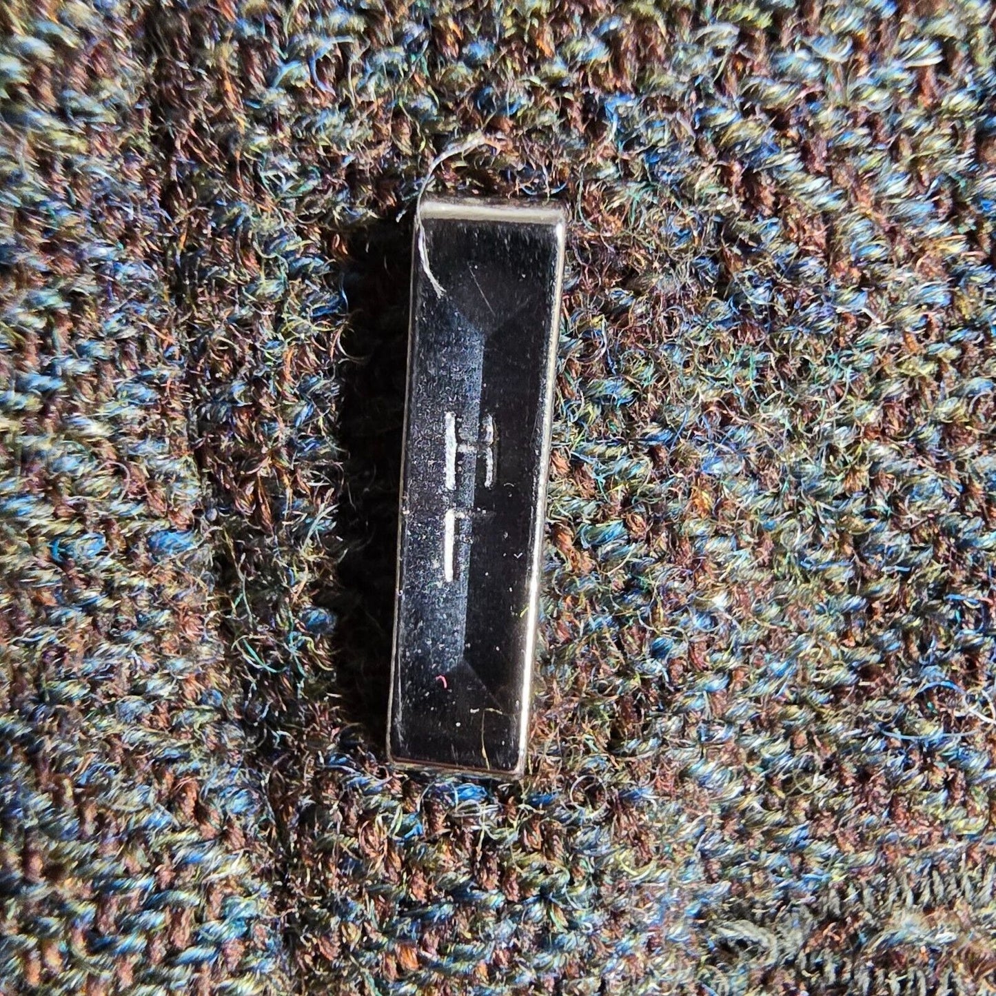 Vintage Late 1950s Hickey Freeman Green Herringbone Twill Wool Trousers (31x26)