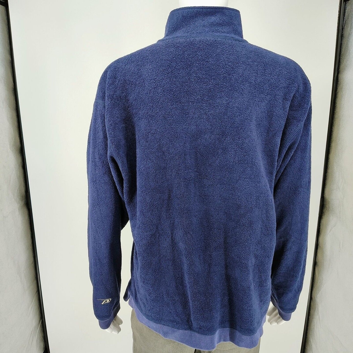 Vintage Denver Broncos Pro Player Pullover Striped Fleece Sweatshirt/Jacket (L)