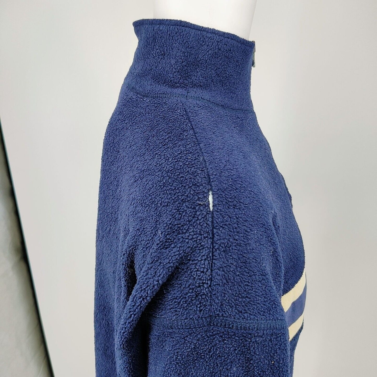 Vintage Denver Broncos Pro Player Pullover Striped Fleece Sweatshirt/Jacket (L)