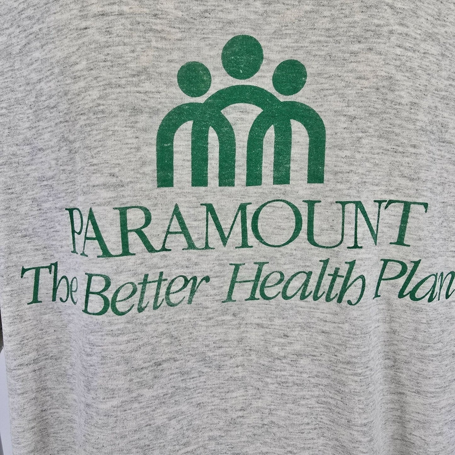 Yellowed Vintage 1990s Paramount "The Better Health Plan" Promo T-Shirt (XL)