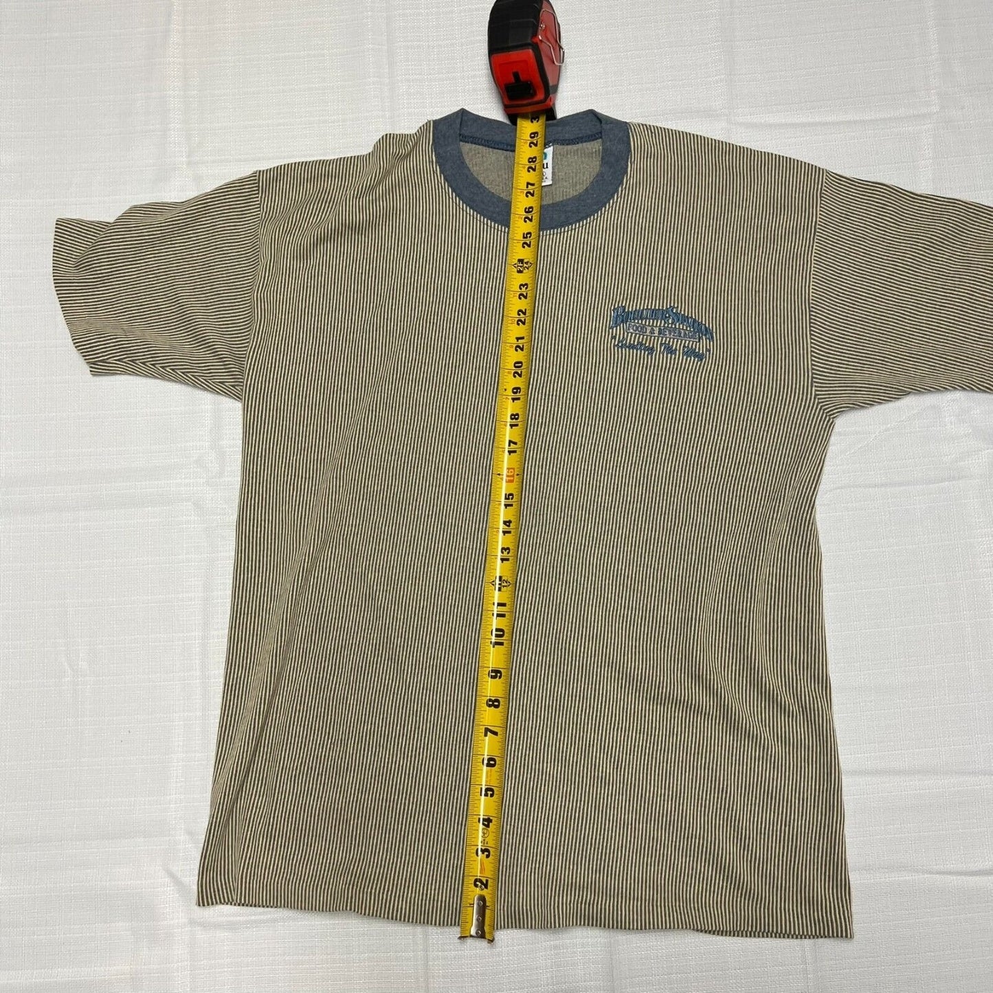 Vintage Cal Cru 1990s "Boulder Station Food & Beverage" Ribbed T-Shirt (XL)