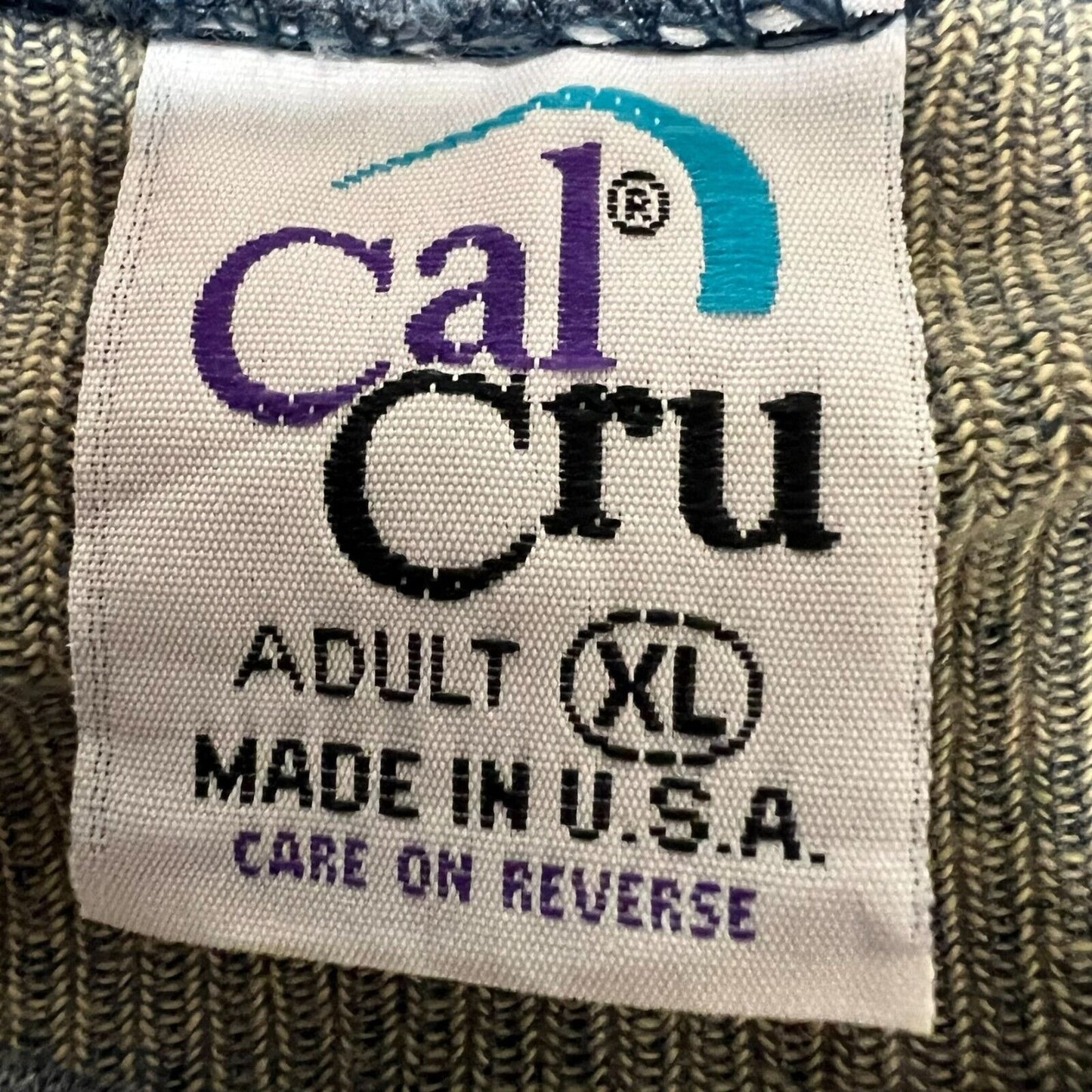 Vintage Cal Cru 1990s "Boulder Station Food & Beverage" Ribbed T-Shirt (XL)