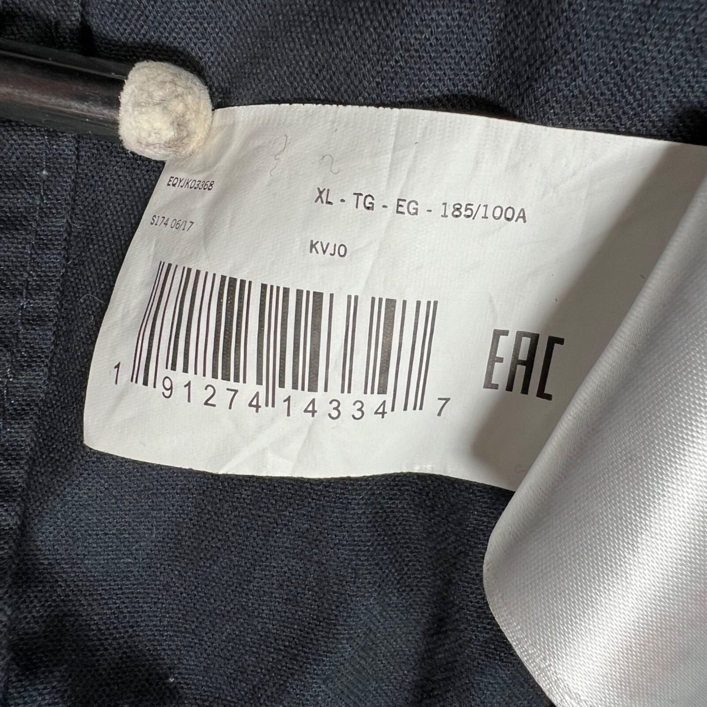 Quiksilver Men's Blue/Gray Canvas Utility Workwear Hooded Jacket (M/L)