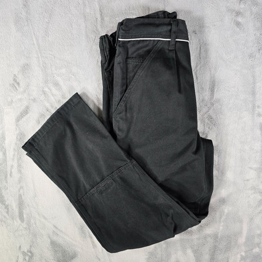 2010s Engelbert Strauss Black Reflective German Utility Work Pants (28x28)
