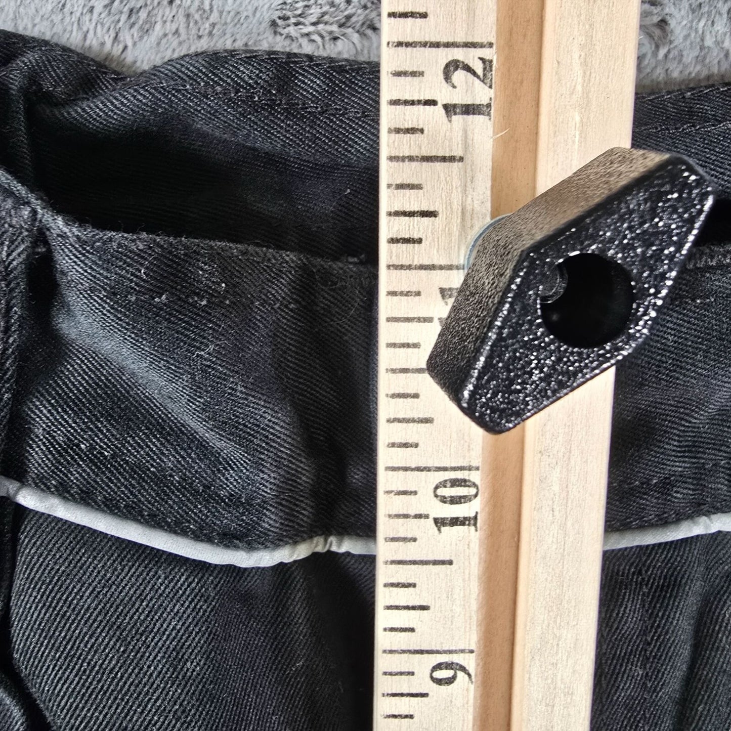 2010s Engelbert Strauss Black Reflective German Utility Work Pants (28x28)