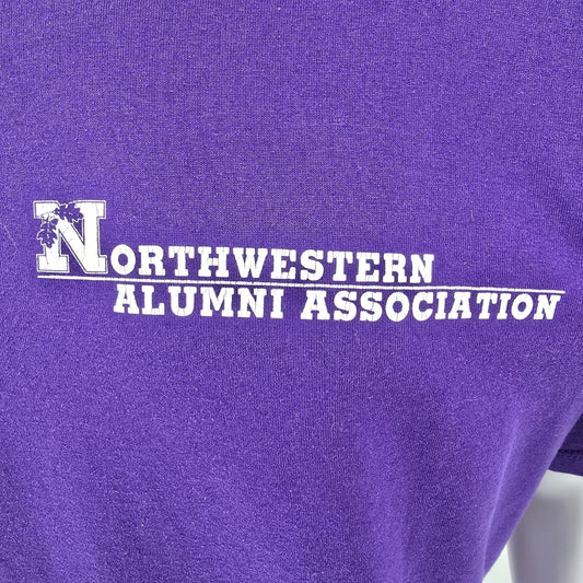 Vintage 1990s Jerzees Northwestern University Alumni Association T-Shirt (XL)