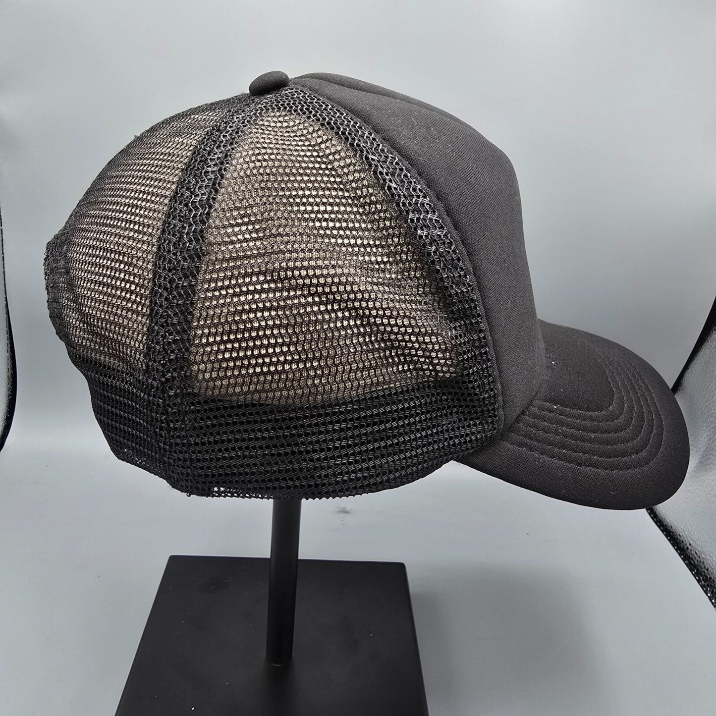 Ruf Guitars Black and Pink Mesh Panel Snapback Headwear USA Trucker Hat