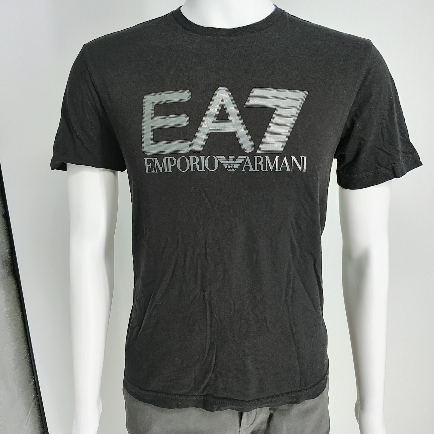 EA7 Emporio Armani Visibility Stretch-Cotton jersey, Short-Sleeved T-shirt (M)