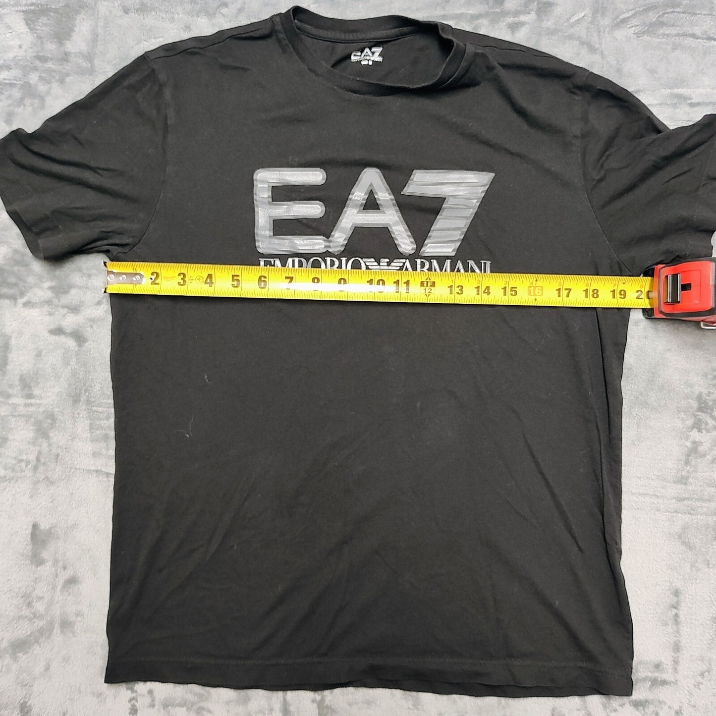 EA7 Emporio Armani Visibility Stretch-Cotton jersey, Short-Sleeved T-shirt (M)