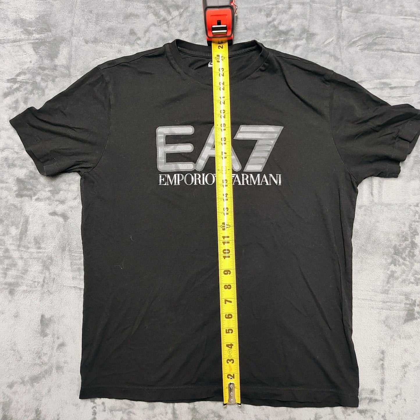 EA7 Emporio Armani Visibility Stretch-Cotton jersey, Short-Sleeved T-shirt (M)