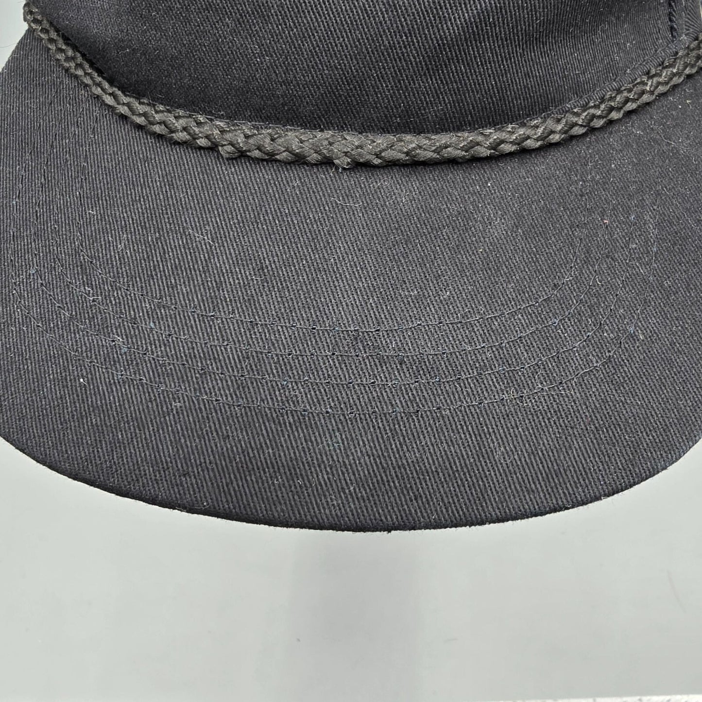 Motel Margarita "margs." Embroidered Black 5-Panel Braided Rope Snapback Hat