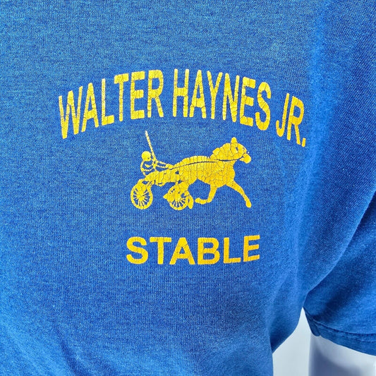Vintage Y2K FOTL Walter Haynes Jr. Racing Stable Harnass Racing T-Shirt (XL)