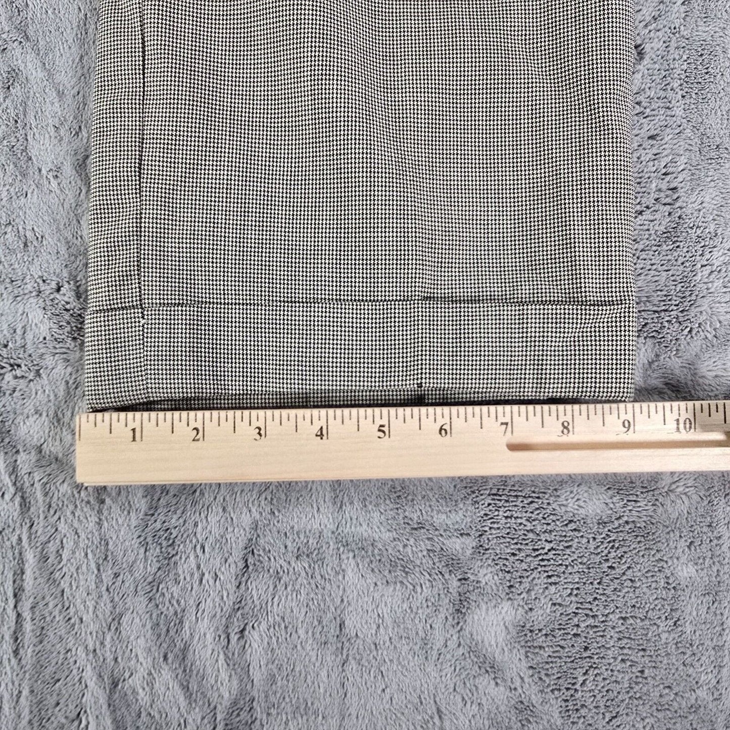 Vintage Late 1980s Nordstrom Houndstooth Virgin Wool Pleated Trousers (33x30)