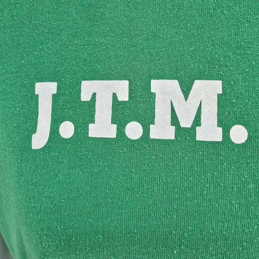 Vintage Early 1990s Russell Athletic J.T.M. Food Group Ohio Green T-Shirt (L)