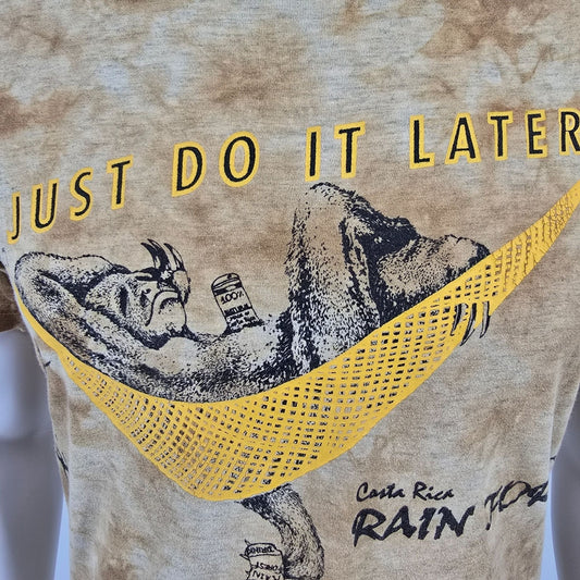 2010s Rana Tropic Costa Rica "Just Do It Later" Nike Swoosh Parody T-Shirt (S)