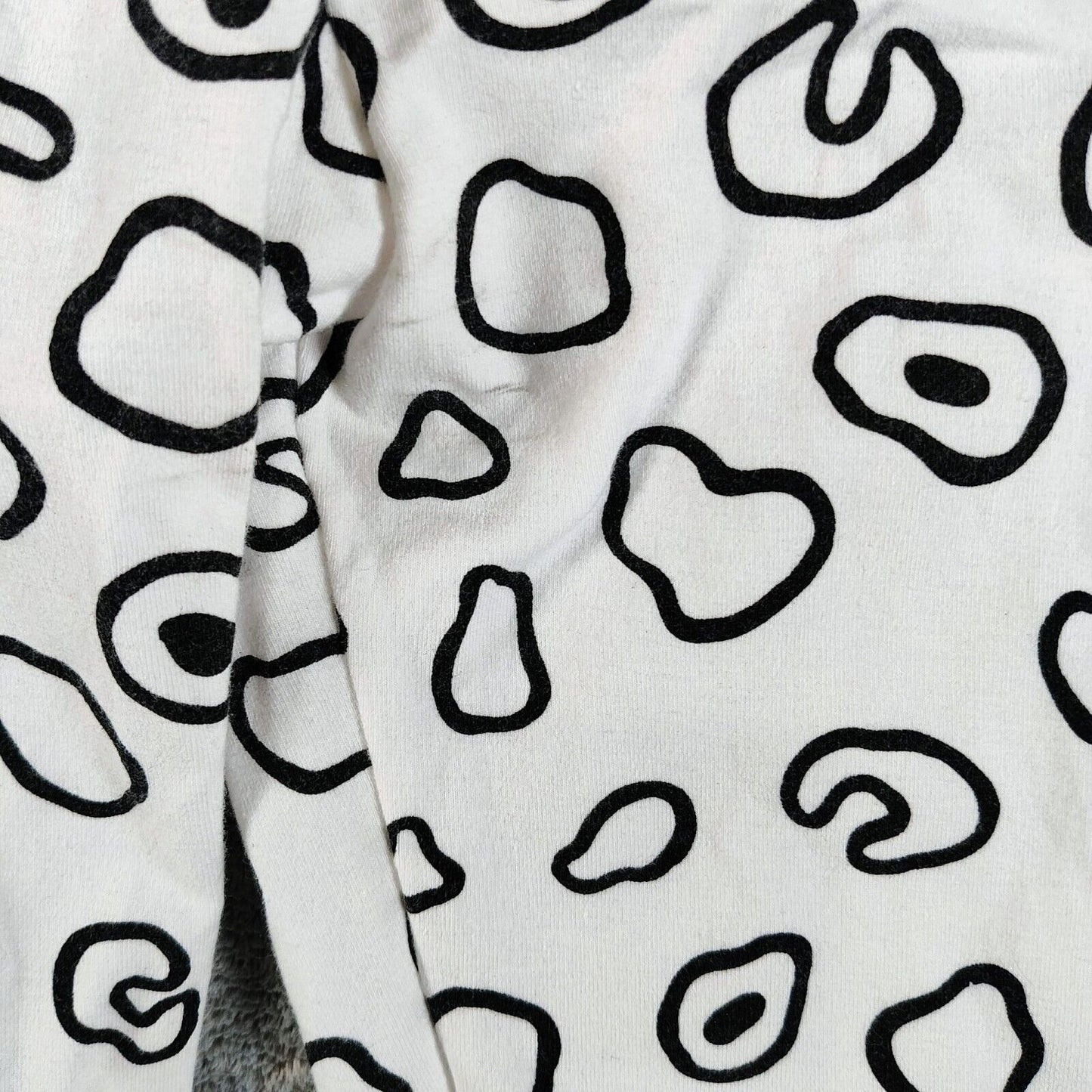 Vintage 1990s Womens White Leopard Leotard, Shorts, and Leggings 3 Piece Set (S)