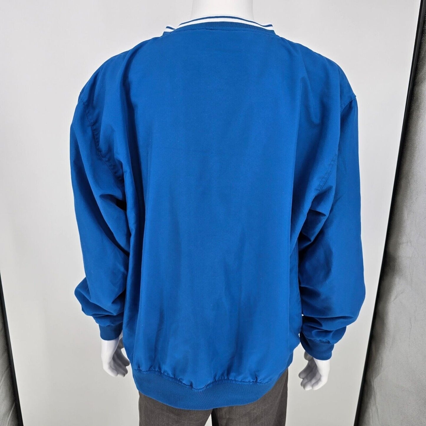 Vintage Y2K Pro Player UK Wildcats Blue and White Pullover Jacket (Large)