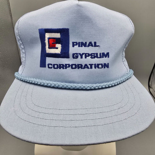 Vintage Pinal Gypsum Corporation Coolidge, AZ Blue Town Talk Five Panel Hat
