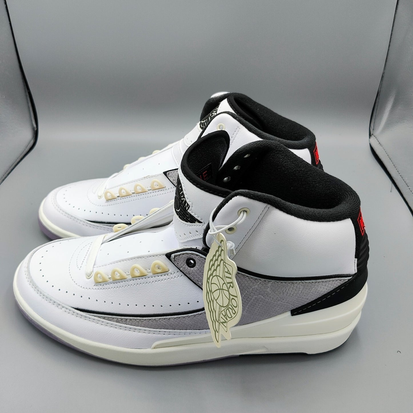Jordan 2 Retro "Python" White/Fire Red-Black-Sail New in Box Sneakers (10.5)