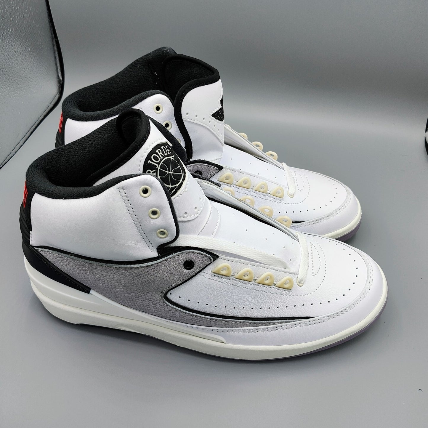 Jordan 2 Retro "Python" White/Fire Red-Black-Sail New in Box Sneakers (10.5)