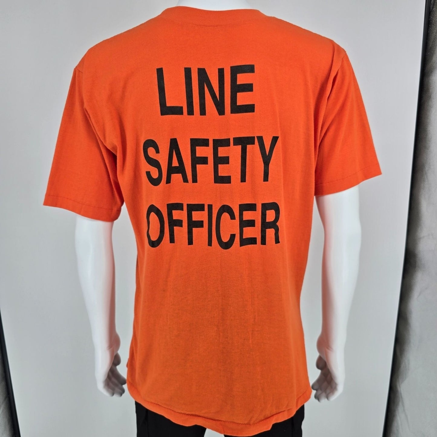 Vintage 1990s Ben Avery Shooting Facility Line Safety Officer Pocket T-Shirt (L)